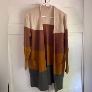 Madewell color block cardigan